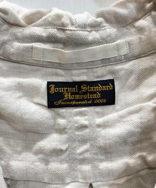 J.S HOMESTEAD（ジャーナルスタンダード ホームステッド）J.S HOMESTEAD (ジャーナルスタンダード ホームステッド) フーデットシャツ ベージュ サイズ:SIZE Mの古着・服飾アイテム