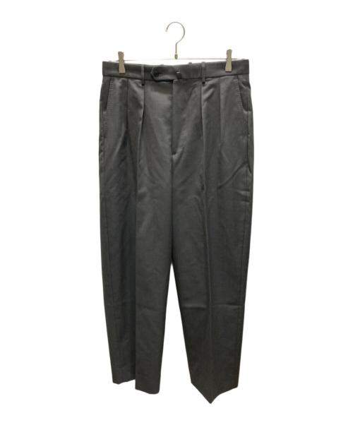 STEVEN ALAN（スティーブンアラン）STEVEN ALAN (スティーブンアラン) ウール オックスフォード イン ツープリーツ ドレス トラウザーズ グレー サイズ:SIZE XLの古着・服飾アイテム