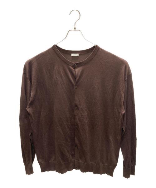 cash&barba（キャッシュ アンド バルバ）cash＆barba (キャッシュ アンド バルバ) シーアイランドコットン ニット カーディガン ブラウン サイズ:SIZE 4の古着・服飾アイテム