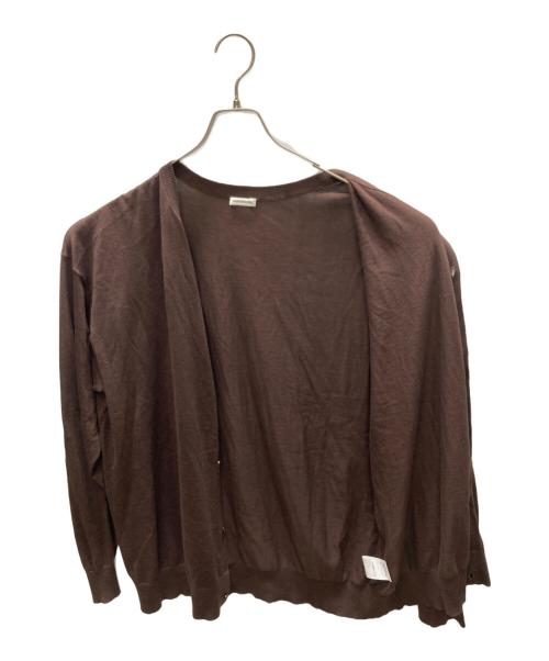 cash&barba（キャッシュ アンド バルバ）cash＆barba (キャッシュ アンド バルバ) シーアイランドコットン ニット カーディガン ブラウン サイズ:SIZE 4の古着・服飾アイテム