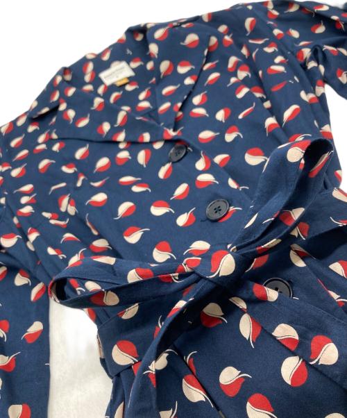 People Tree（ピープルツリー）People Tree (ピープルツリー) V&A 総柄ワンピース ネイビー サイズ:SIZE 8の古着・服飾アイテム