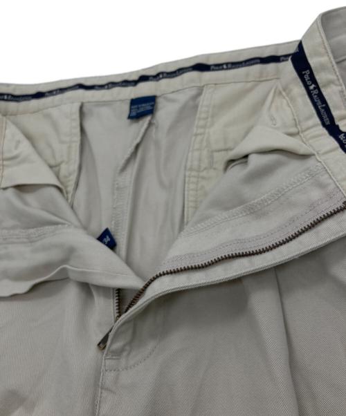 POLO RALPH LAUREN（ポロ・ラルフローレン）POLO RALPH LAUREN (ポロ・ラルフローレン) ポロチノ2タックパンツ ベージュ サイズ:SIZE 76の古着・服飾アイテム