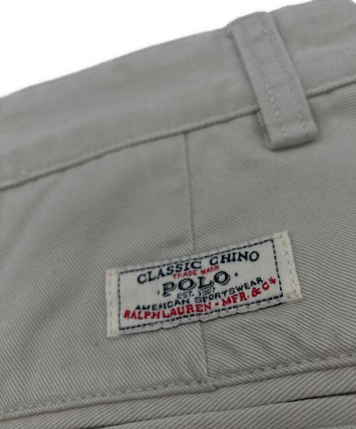 POLO RALPH LAUREN（ポロ・ラルフローレン）POLO RALPH LAUREN (ポロ・ラルフローレン) ポロチノ2タックパンツ ベージュ サイズ:SIZE 76の古着・服飾アイテム