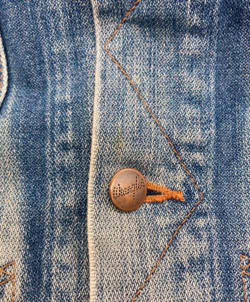 Wrangler（ラングラー）Wrangler (ラングラー) 124MウエスタンJデニムジャケット インディゴ サイズ:SIZE Sの古着・服飾アイテム