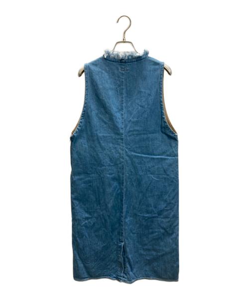 KAPITAL（キャピタル）KAPITAL (キャピタル) フリンジデニムノースリーブワンピース インディゴ サイズ:SIZE 1の古着・服飾アイテム
