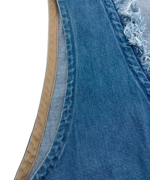 KAPITAL（キャピタル）KAPITAL (キャピタル) フリンジデニムノースリーブワンピース インディゴ サイズ:SIZE 1の古着・服飾アイテム