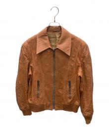 echtes leder（エヒテス レーダァ）の古着「レザージャケット」｜ブラウン