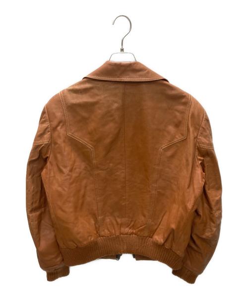 echtes leder（エヒテス レーダァ）ECHTES LEDER (エヒテス レーダァ) レザージャケット ブラウン サイズ:52の古着・服飾アイテム