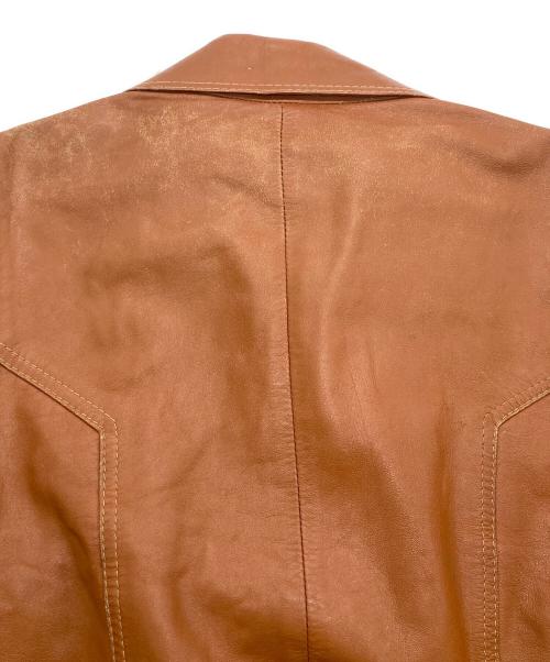 echtes leder（エヒテス レーダァ）ECHTES LEDER (エヒテス レーダァ) レザージャケット ブラウン サイズ:52の古着・服飾アイテム