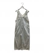 UNIVERSAL OVERALL×AVIREXユニバーサルオーバーオール×アヴィレックス）の古着「ストライプオーバーオール」｜ブルー