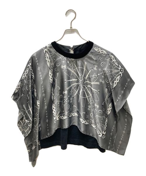 sacai（サカイ）sacai (サカイ) Dr.Woo Bandana T-shirt グレー サイズ:SIZE 2の古着・服飾アイテム