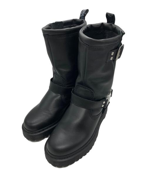 Dr.Martens（ドクターマーチン）Dr.Martens (ドクターマーチン) ANISTONE HI リガー ブーツ ブラック サイズ:SIZE UK5の古着・服飾アイテム