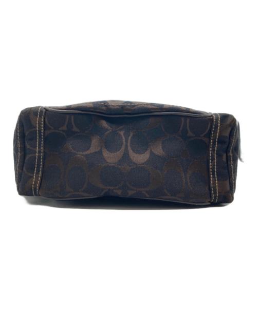 COACH（コーチ）COACH (コーチ) シグネチャー ミニ ハンドバッグ ブラウンの古着・服飾アイテム