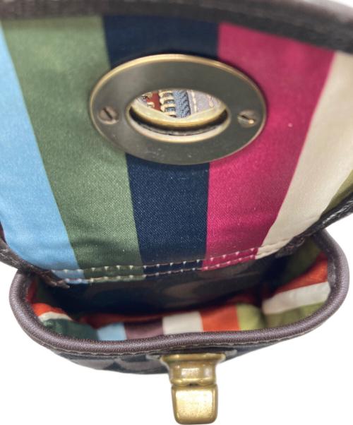 COACH（コーチ）COACH (コーチ) シグネチャー ミニ ハンドバッグ ブラウンの古着・服飾アイテム