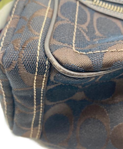 COACH（コーチ）COACH (コーチ) シグネチャー ミニ ハンドバッグ ブラウンの古着・服飾アイテム
