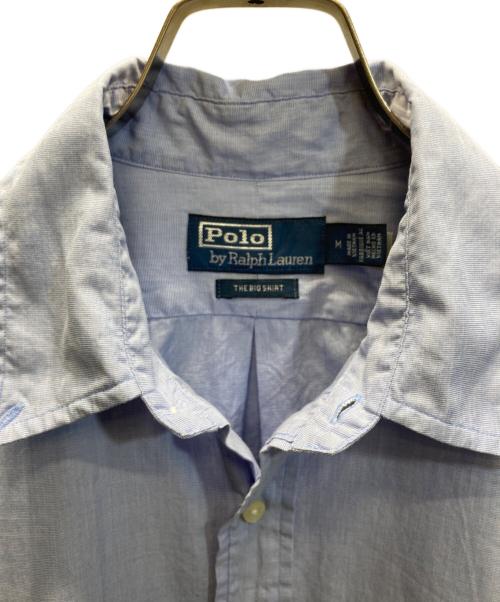 POLO RALPH LAUREN（ポロ・ラルフローレン）POLO RALPH LAUREN (ポロ・ラルフローレン) THE BIG SHIRT ボタンダウンシャツ ブルー サイズ:SIZE Mの古着・服飾アイテム