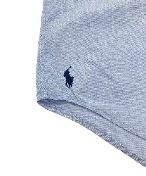 POLO RALPH LAUREN（ポロ・ラルフローレン）POLO RALPH LAUREN (ポロ・ラルフローレン) THE BIG SHIRT ボタンダウンシャツ ブルー サイズ:SIZE Mの古着・服飾アイテム