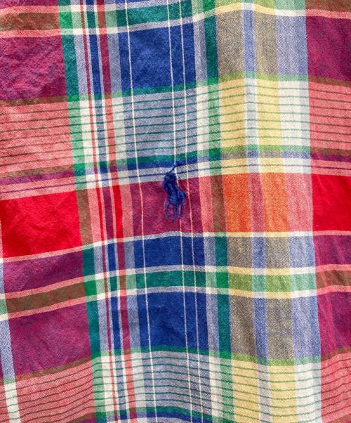 POLO RALPH LAUREN（ポロ・ラルフローレン）POLO RALPH LAUREN (ポロ・ラルフローレン) BEAMS LIMITED EDITION マドラスチェックシャツ マルチカラー サイズ:SIZE Mの古着・服飾アイテム