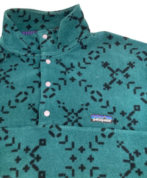 Patagonia（パタゴニア）Patagonia (パタゴニア) シンチラスナップT グリーン×ブラック サイズ:Mの古着・服飾アイテム