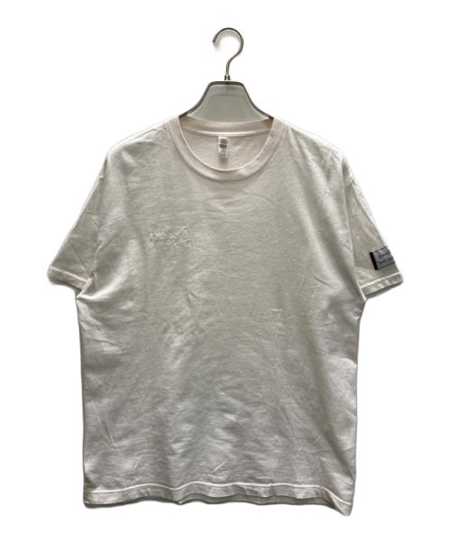 ENNOY（エンノイ）ENNOY (エンノイ) is-ness (イズネス) 反転ロゴ刺繍Tシャツ ホワイト サイズ:SIZE Lの古着・服飾アイテム