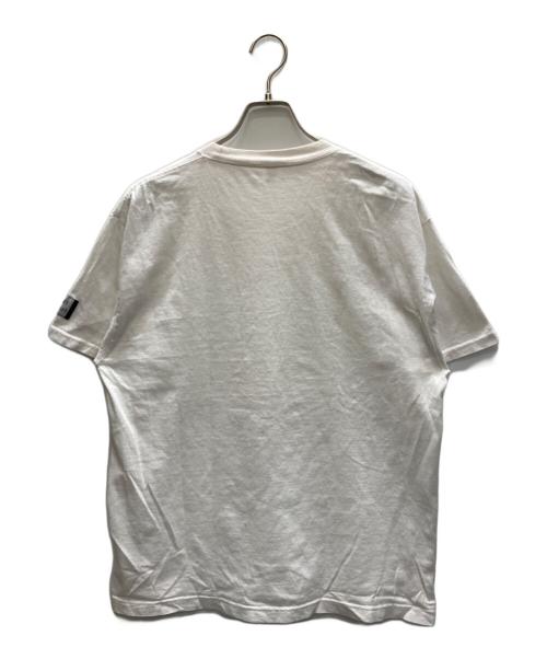 ENNOY（エンノイ）ENNOY (エンノイ) is-ness (イズネス) 反転ロゴ刺繍Tシャツ ホワイト サイズ:SIZE Lの古着・服飾アイテム