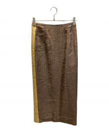 Needles（ニードルズ）の古着「S.L. Pencil Skirt - Paisley Jq.」｜ブラウン