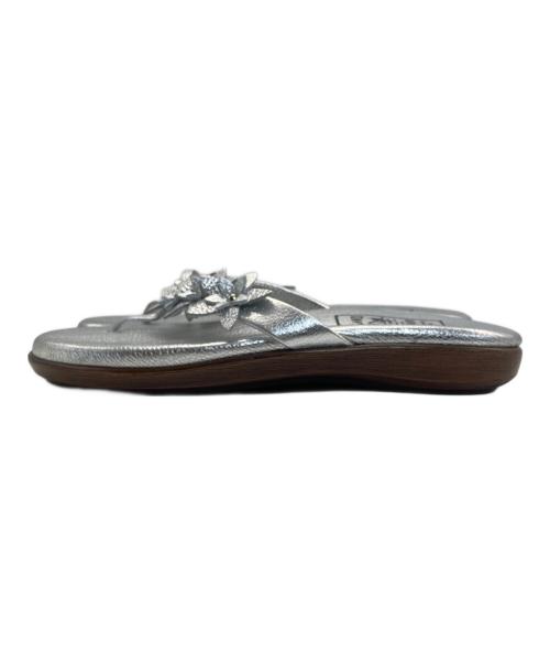 ISLAND SLIPPER（アイランドスリッパ）ISLAND SLIPPER (アイランドスリッパ) メタリックトングサンダル シルバー サイズ:SIZE 9の古着・服飾アイテム