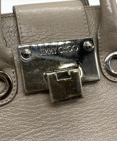 JIMMY CHOO（ジミーチュウ）JIMMY CHOO (ジミーチュウ) RILEY ライリー レザー2wayバッグ ベージュ サイズ:下記参照の古着・服飾アイテム