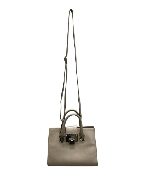 JIMMY CHOO（ジミーチュウ）JIMMY CHOO (ジミーチュウ) RILEY ライリー レザー2wayバッグ ベージュ サイズ:下記参照の古着・服飾アイテム