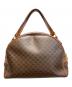 CELINE (セリーヌ) マカダム柄 ハーフムーン ハンドバッグ ブラウン：20000円