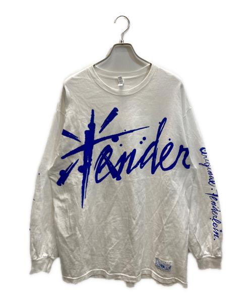 TENDERLOIN（テンダーロイン）TENDERLOIN (テンダーロイン) LOMG SLEEVE TEE 2D ホワイト サイズ:SIZE XLの古着・服飾アイテム