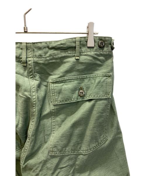 orSlow（オアスロウ）orSlow (オアスロウ) コットンサテンベイカーパンツ オリーブ サイズ:Lの古着・服飾アイテム