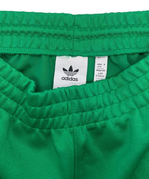 adidas（アディダス）adidas (アディダス) クラシックス+ ワイドレッグトラックパンツ グリーン サイズ:Lの古着・服飾アイテム