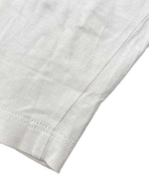 MM6 Maison Margiela（エムエムシックスメゾンマルジェラ）MM6 Maison Margiela (エムエムシックスメゾンマルジェラ) ロゴパッチカットソー ホワイト サイズ:SIZE Lの古着・服飾アイテム