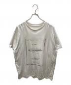 MM6 Maison Margielaエムエムシックスメゾンマルジェラ）の古着「CONSTRUCTION BIG Tee」｜ホワイト