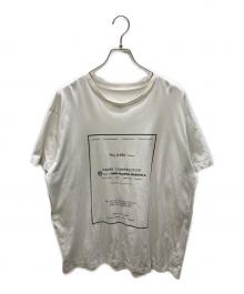 MM6 Maison Margiela（エムエムシックスメゾンマルジェラ）の古着「CONSTRUCTION BIG Tee」｜ホワイト