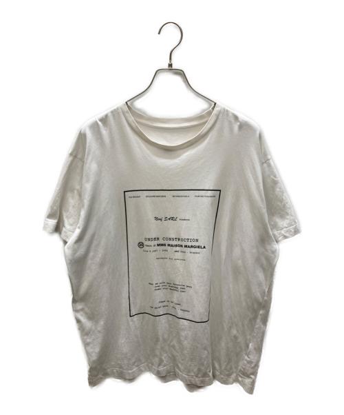 MM6 Maison Margiela（エムエムシックスメゾンマルジェラ）MM6 Maison Margiela (エムエムシックスメゾンマルジェラ) CONSTRUCTION BIG Tee ホワイト サイズ:SIZE Lの古着・服飾アイテム
