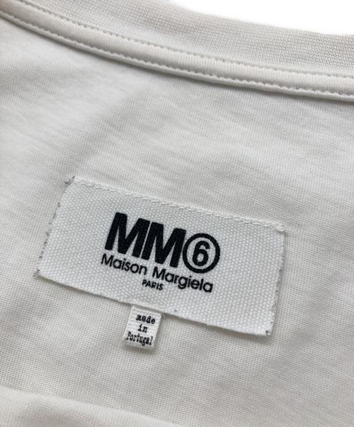 MM6 Maison Margiela（エムエムシックスメゾンマルジェラ）MM6 Maison Margiela (エムエムシックスメゾンマルジェラ) CONSTRUCTION BIG Tee ホワイト サイズ:SIZE Lの古着・服飾アイテム