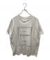 MM6 Maison Margiela（エムエムシックスメゾンマルジェラ）の古着「CONSTRUCTION BIG Tee」｜ホワイト