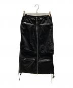 DIESELディーゼル）の古着「O-MIRTA-NL スカート」｜ブラック