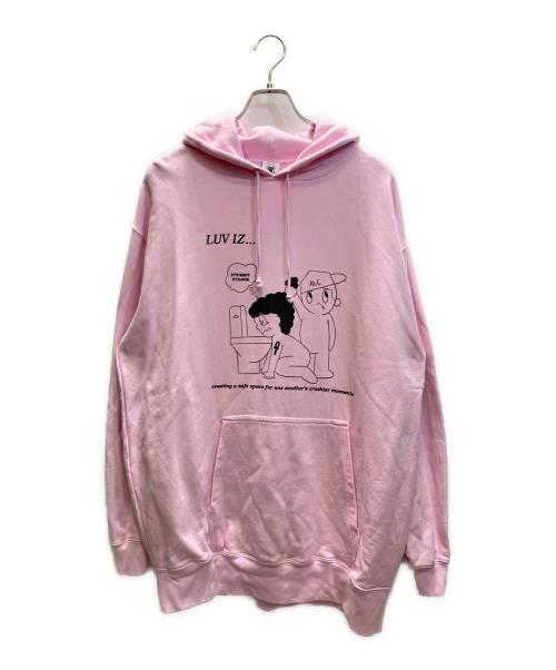 Erykah Badu（エリカ バドゥ）Erykah Badu (エリカ バドゥ) プリントパーカー ピンク サイズ:SIZE 2XLの古着・服飾アイテム