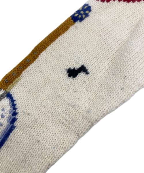 POLO RALPH LAUREN（ポロ・ラルフローレン）POLO RALPH LAUREN (ポロ・ラルフローレン) GOOD VIBES ロゴ ウールブレンド カーディガン ホワイト サイズ:XSの古着・服飾アイテム