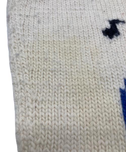 POLO RALPH LAUREN（ポロ・ラルフローレン）POLO RALPH LAUREN (ポロ・ラルフローレン) GOOD VIBES ロゴ ウールブレンド カーディガン ホワイト サイズ:XSの古着・服飾アイテム