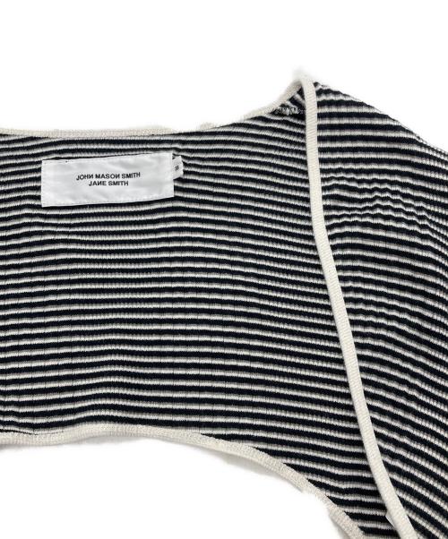 JANE SMITH（ジェーンスミス）JANE SMITH (ジェーンスミス) CUT L/S カットソー ブラック×ホワイト サイズ:SIZE Mの古着・服飾アイテム
