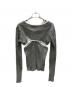 JANE SMITH (ジェーンスミス) CUT L/S カットソー ブラック×ホワイト サイズ:SIZE M：5000円