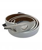 DIESELディーゼル）の古着「BELT-D HEART BUCKL」｜ホワイト