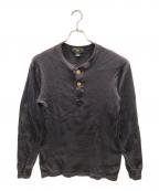 RRLダブルアールエル）の古着「ヘンリーネックカットソー」｜ブラック