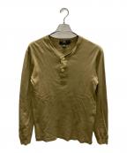 RRLダブルアールエル）の古着「ヘンリーネックカットソー」｜カーキ