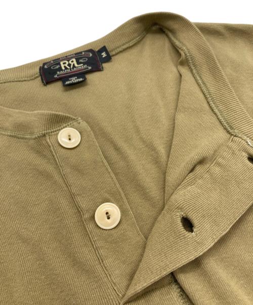 RRL（ダブルアールエル）RRL (ダブルアールエル) ヘンリーネックカットソー カーキ サイズ:SIZE Mの古着・服飾アイテム