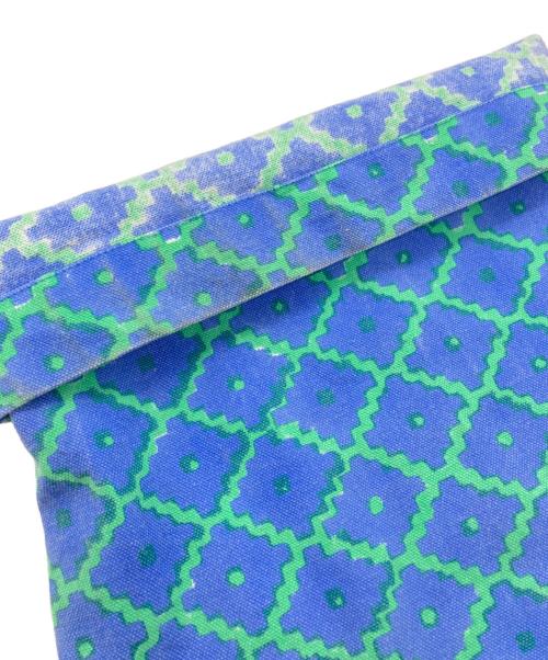 SZ Blockprints（エスゼットブロックプリント）SZ Blockprints (エスゼットブロックプリント) DISCO PANT GEO ブルー×グリーン サイズ:SIZE Sの古着・服飾アイテム